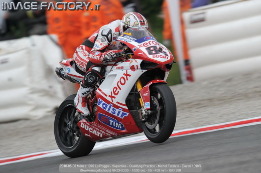 2010-05-08 Monza 1370 La Roggia - Superbike - Qualifyng Practice - Michel Fabrizio - Ducati 1098R